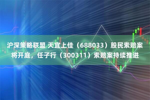 沪深策略联盟 天宜上佳（688033）股民索赔案将开庭，任子行（300311）索赔案持续推进